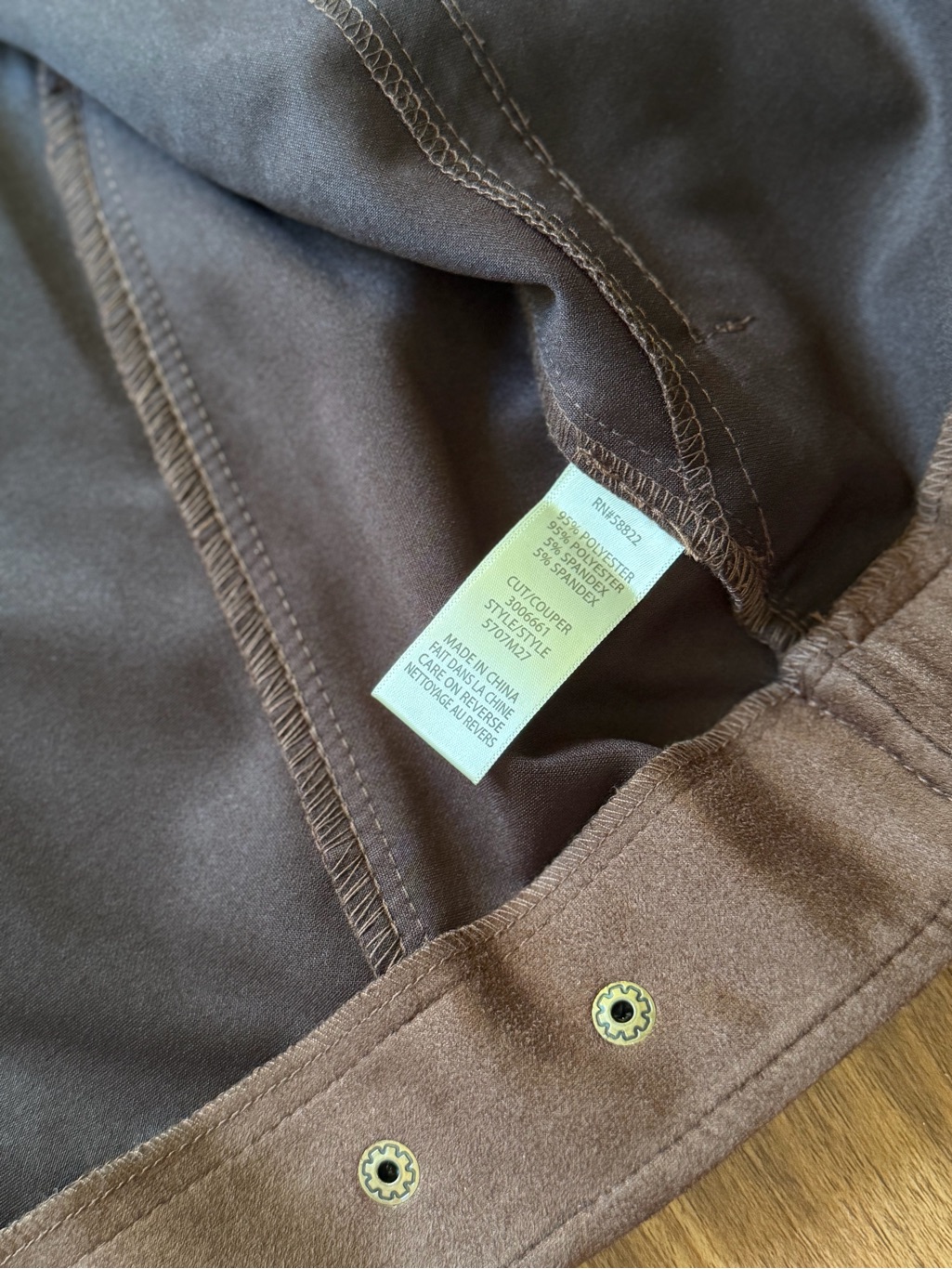Max Studio Faux Suede Full Zip Jacket — image 7 of 8